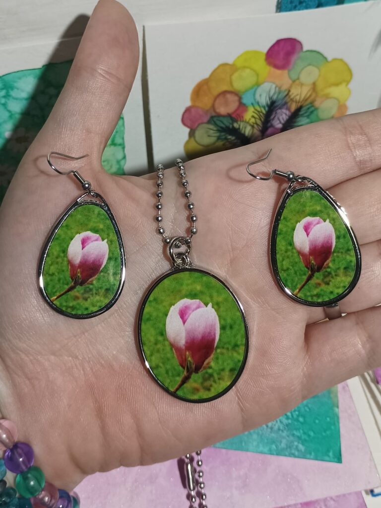 náušnice a přívěsek 34