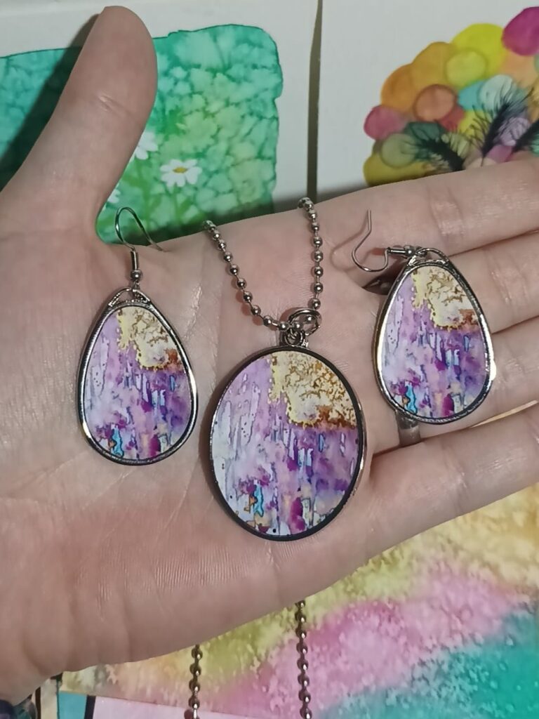 náušnice a přívěsek 38