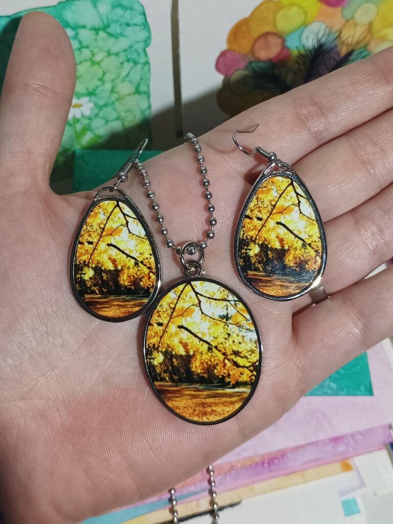 náušnice a přívěsek 40