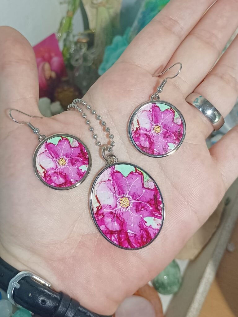 náušnice a přívěsek 44