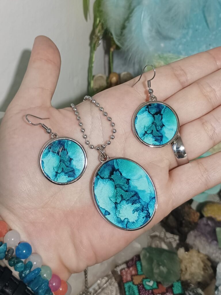 náušnice a přívěsek 47